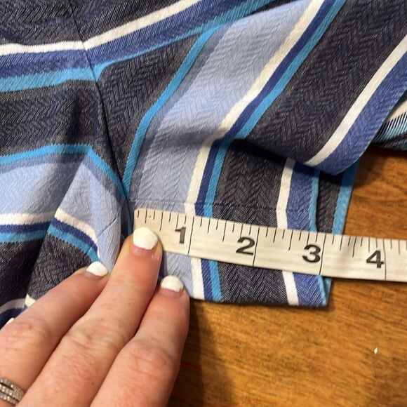 J. Crew Blue and White Bermuda Shorts Nautical Style - Picture 5 of 9